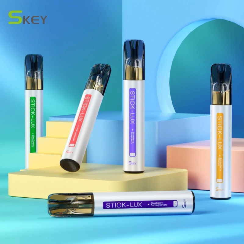 قطعة إيسيل البود الجديدة المرئية التصميم الاتحاد الأوروبي الجملة 1 Vape مبخرة Vape Skey Stick Lux 700 من Vape سعة 2 مل قابلة للاستخدام مرة واحدة مع Tpd مقابل كريستال نيون 800 نفور