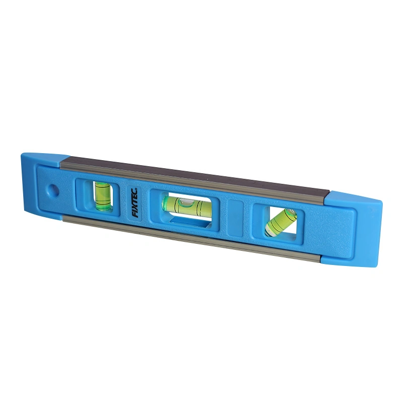 Fixtec Hand Tools 23mm 9inch ABS Magnetic Torpedo Level with 3 Bubbles