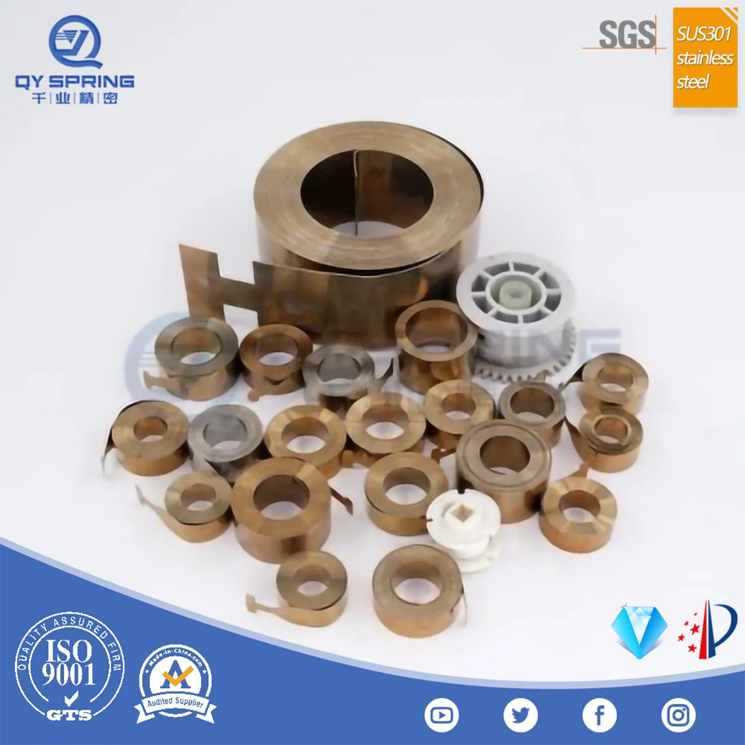 OEM Stainless Steel Spring Factory Customized Constant Torque Springs