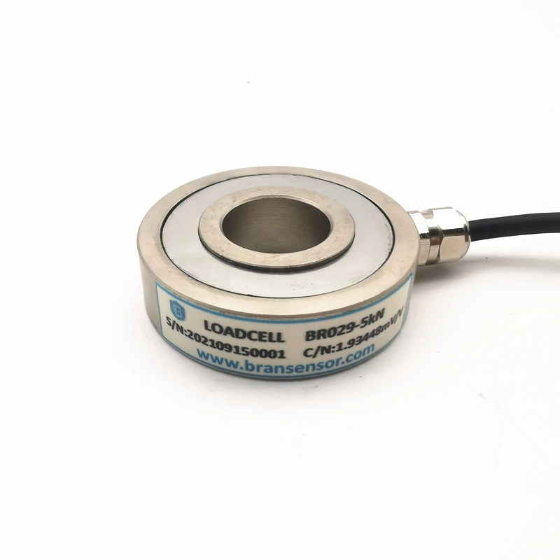 5kN sensor de fuerza de anillo de celda de carga de arandela sensor de peso de crepes (BR029)