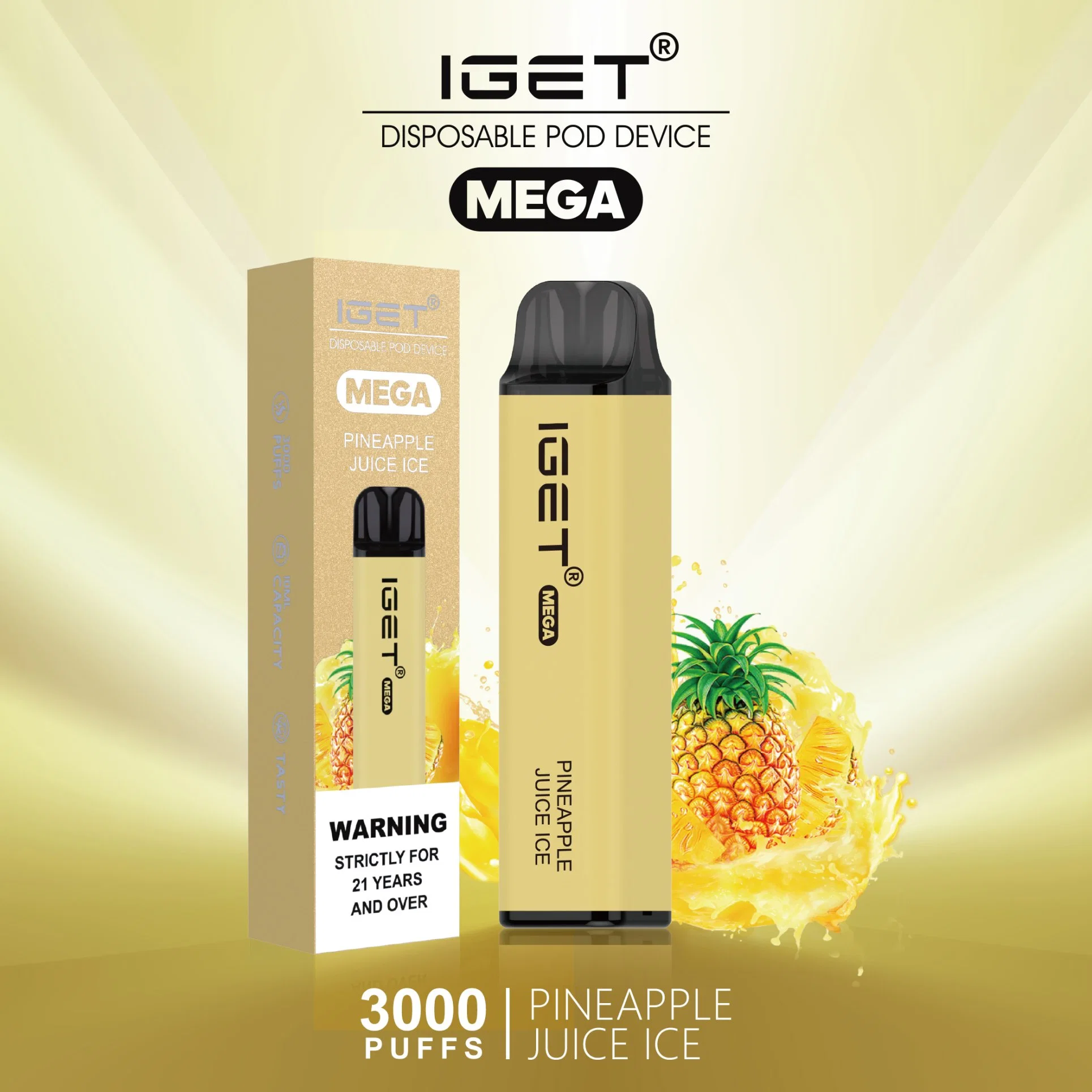 Iget Factory Reasonable Price E Juice Vape Iget Mega 3000 Vape Kit Iget XXL 1800 E Cigarette