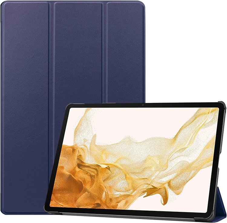 High quality/High cost performance  Tri-Fold Stand Smart Tablet Leather Case for Samsung Galaxy Tab S9 Fe Plus 12.4 Inch 2023 Sm-X610 Sm-X616