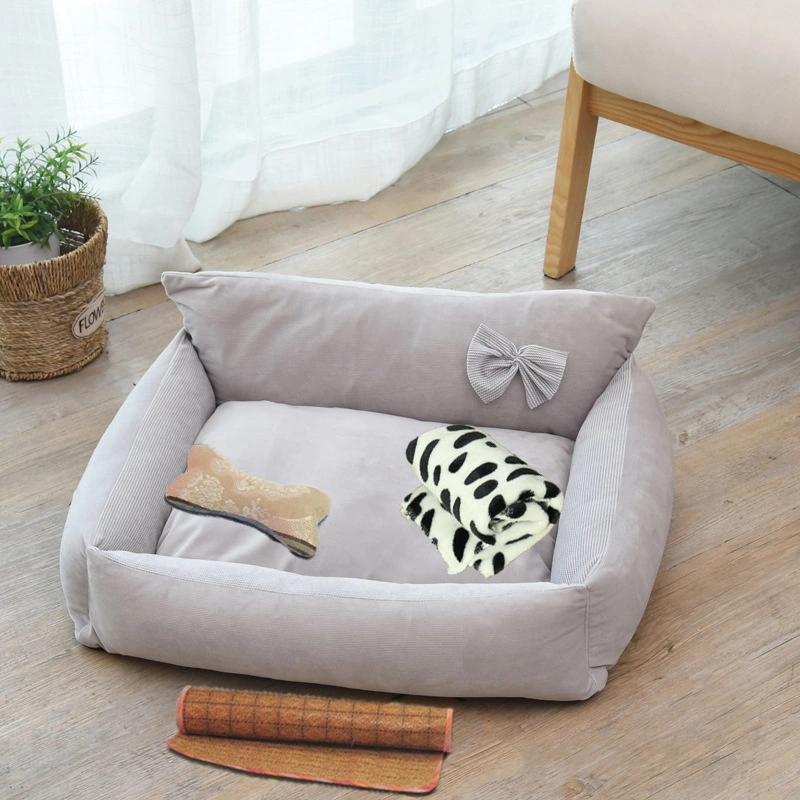 Para todos os climas dupla utilização dupla camas para animais de estimação e acessórios de Cão respirável Sofá-Cama Dog Nest retângulo grande cama Pet