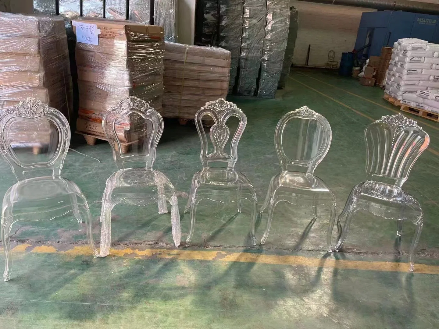 New Design Acrylic Resin Events Princess Chair