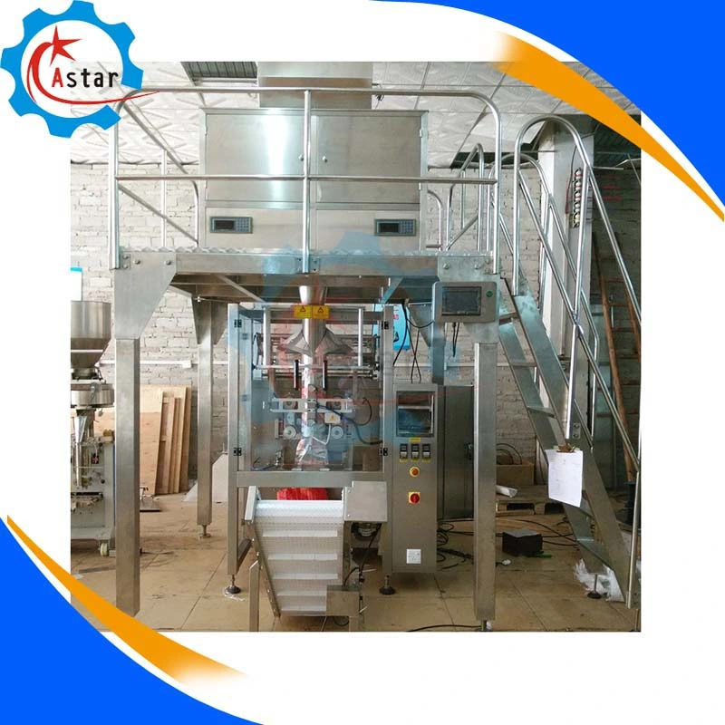 Full Automatic Granule Sealing and Vacuum Packing Machine Suit for Candy, Peanut, Sea Food, Bean Sprouts Vegetable Garlic Bagger Bagging Machine