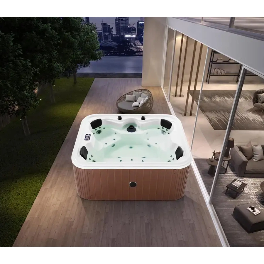 6 Seats Ozone Hydrotherapy Bathtub Home Whirlpool Massage Outdoor SPA Hot Tub