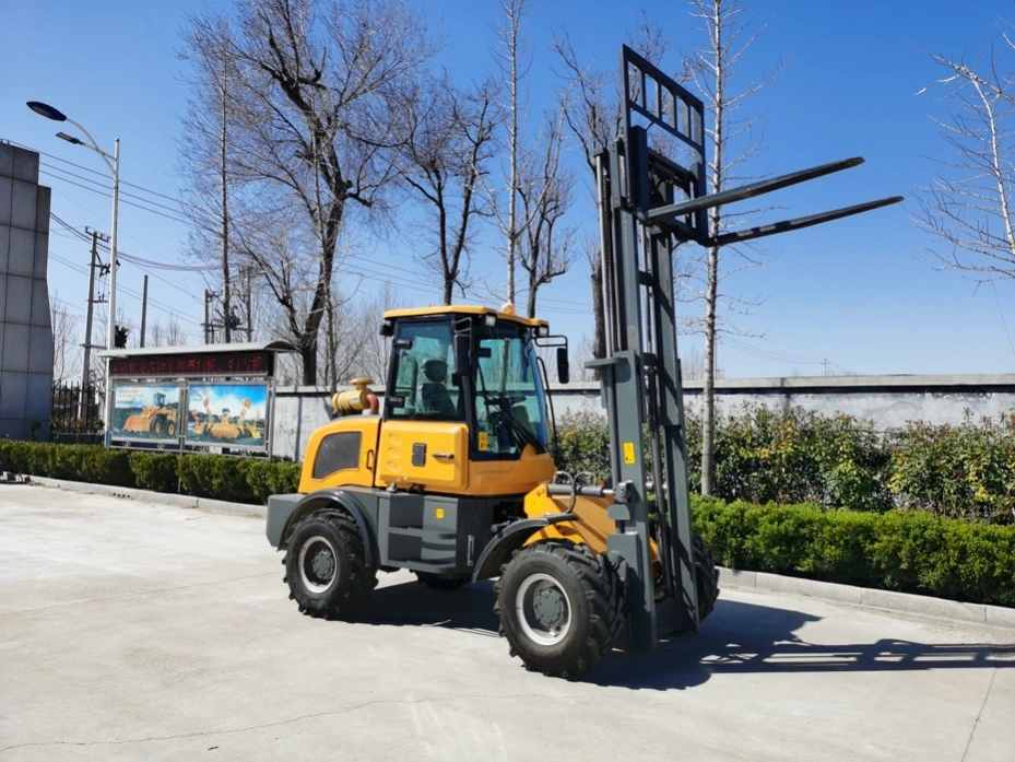 Marca Forload 3.5tons 3toneladas y diesel, gasolina y eléctrico 4WD Terreno áspero carretilla elevadora