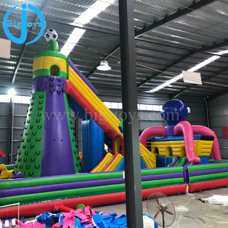 Stock Promotion Big Inflatable Jump Bouncer Slide for Sale