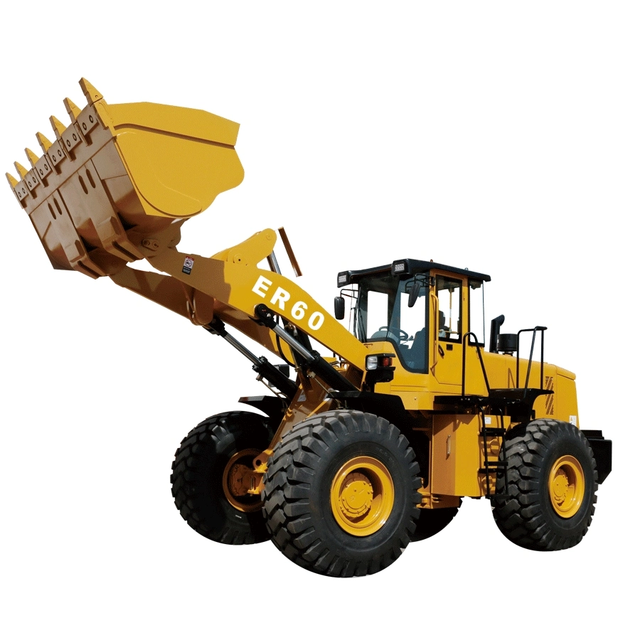 Construction Machinery Everun 4WD Diesel Engine Er60 6.0ton Front End Wheel Loader