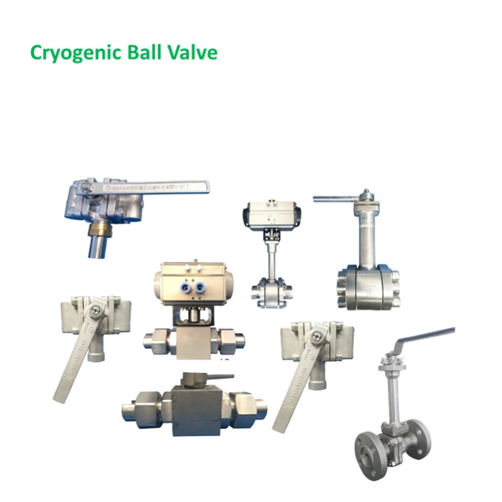 Cryogenic Pneumatic Manual Three-Way Ball Valve and Normal Temperature Ball Valve