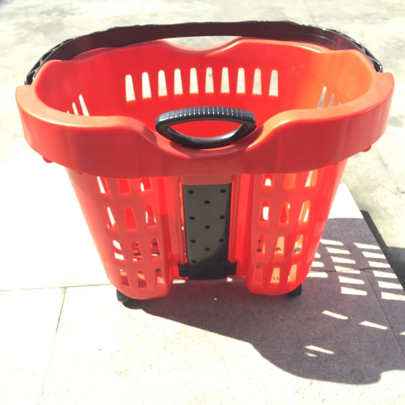 Grocery Plastic Shopping Basket Cart for Supermarket
