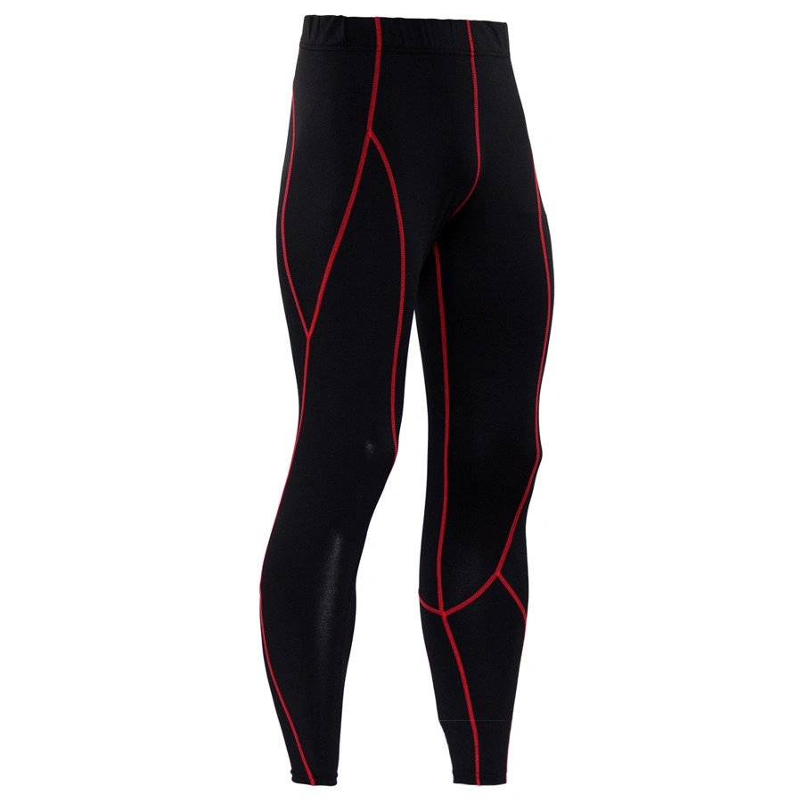 Solid Line Hombre Entrenamiento ajustado PRO Deportes Fitness Sweat de running Pantalones de secado rápido que repelen el sudor