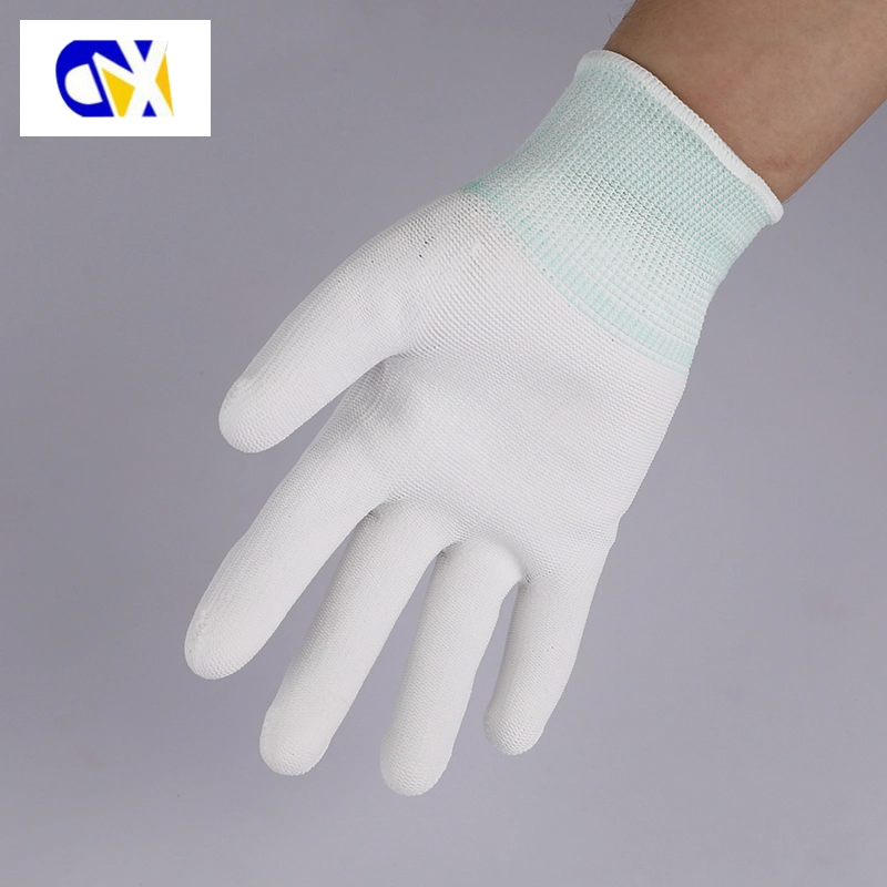 13G Nylon Knitted PU Coated Palm Safety Work Gloves
