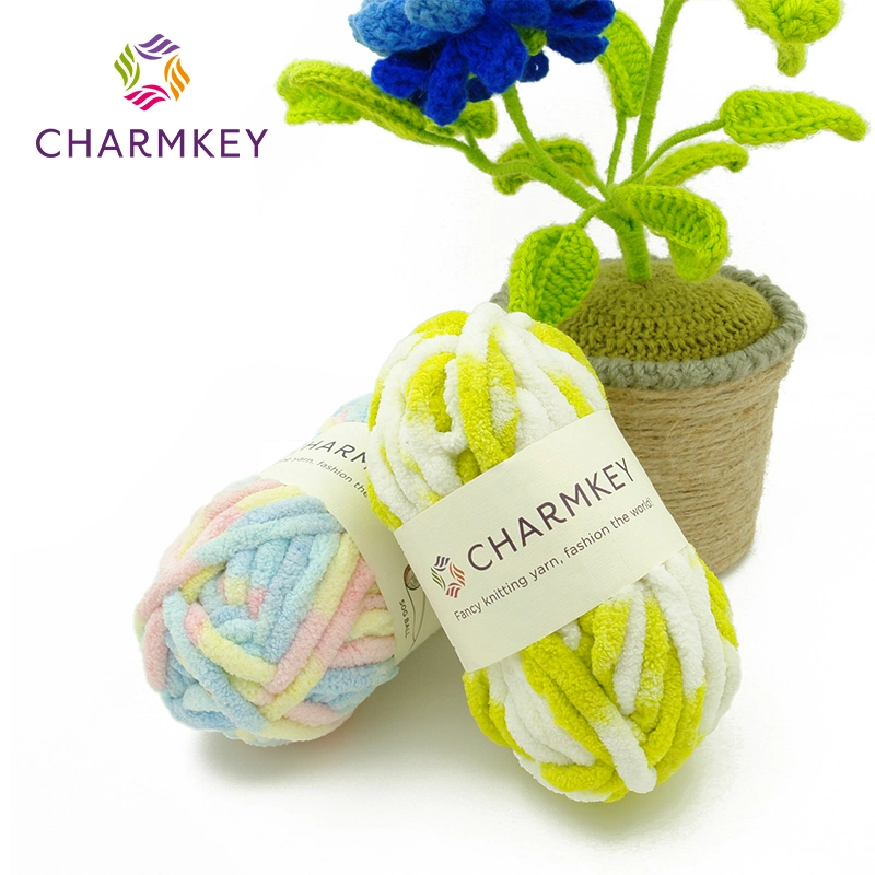 Charmkey Fancy Chenille Polyester Yarn