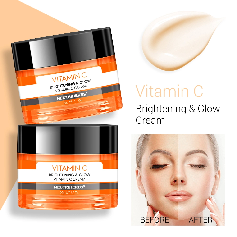 Crème de Soin de la peau sous étiquette privée pour la peau sensible Whiting Glow crème Vitaminc