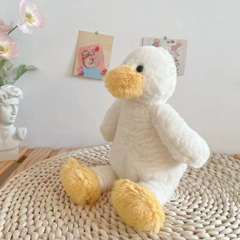 Super Cute Little White Duck Duck Doll Soft Plush Toy Cute Children Sleeping Doll Doll Birthday Gift