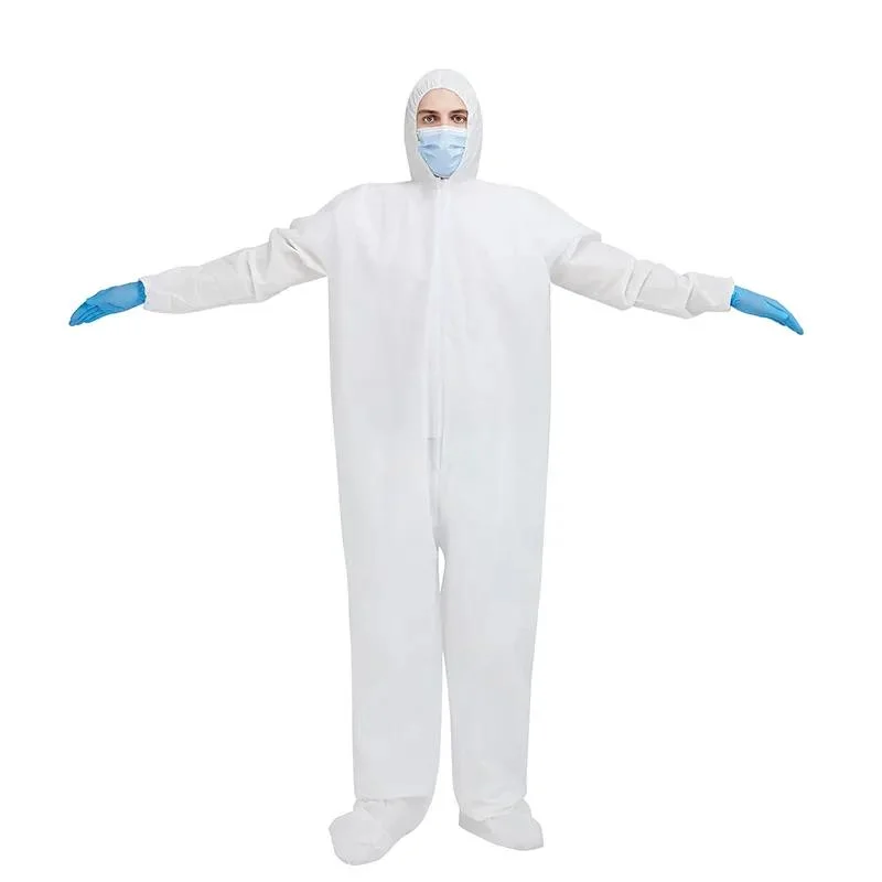 Hospital Disposable Waterproof Security Overalls Protection Suit Medical PPE Coverall