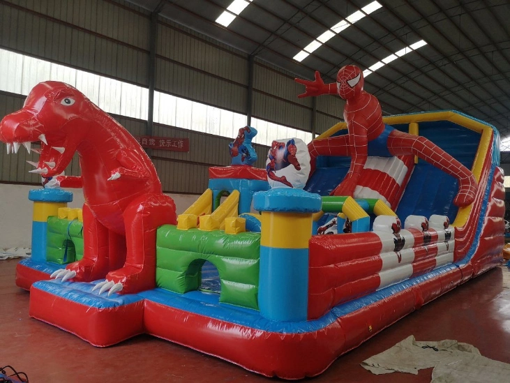 Big Square Park Cartoon Inflatables Jumping House Castles for Playground