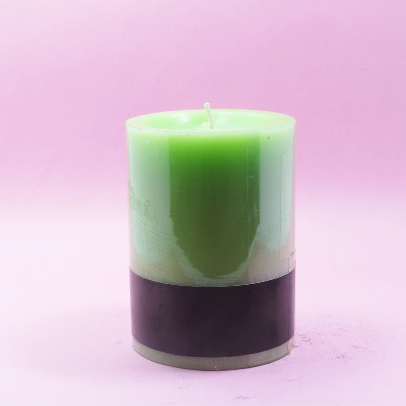 Decorative Pillar Wax Candle for Household and Party Use