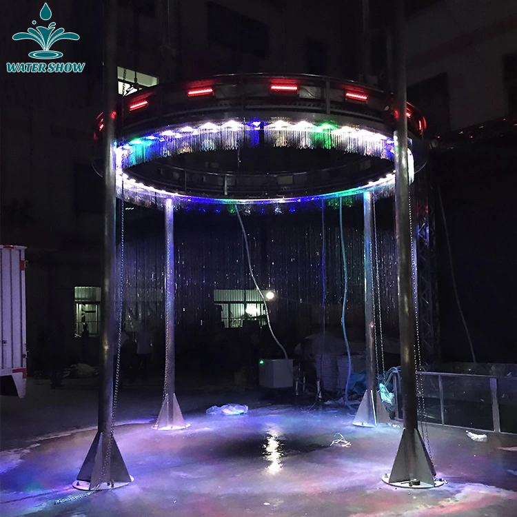 La música de baile de luz LED cortina de agua digital
