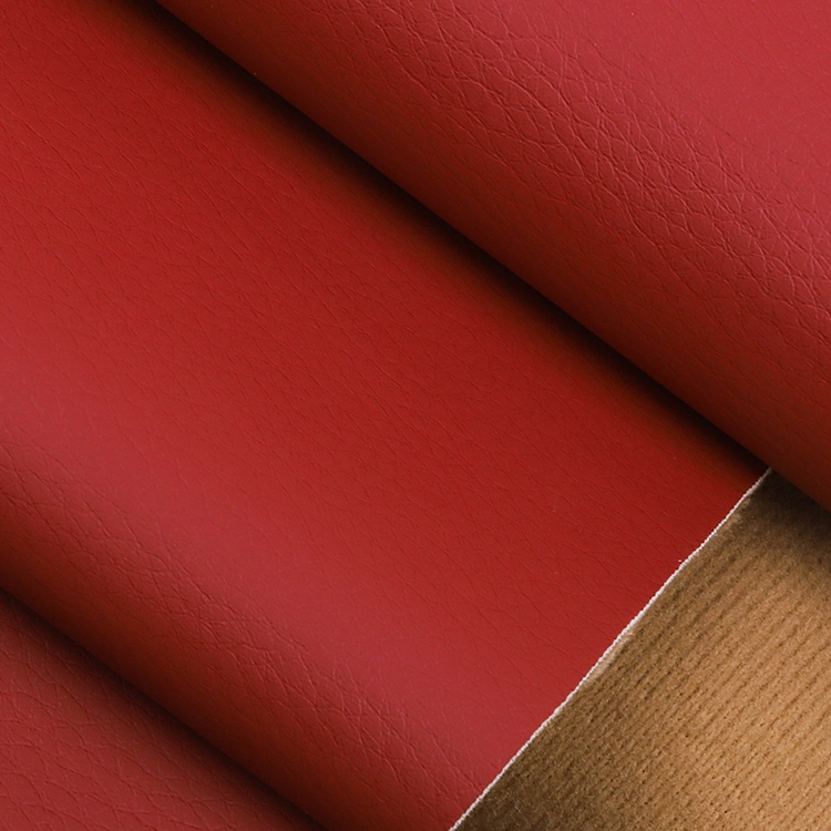 Real Leather Texture Fabric PU Synthetic Faux Leather for Furniture Bags