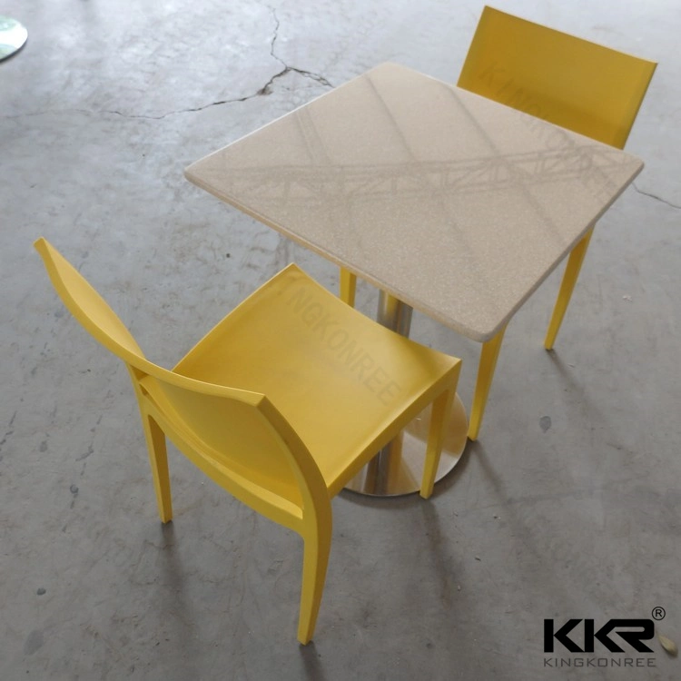 Kingkonree High Quality Modern Chairs Solid Surface Dinner Table