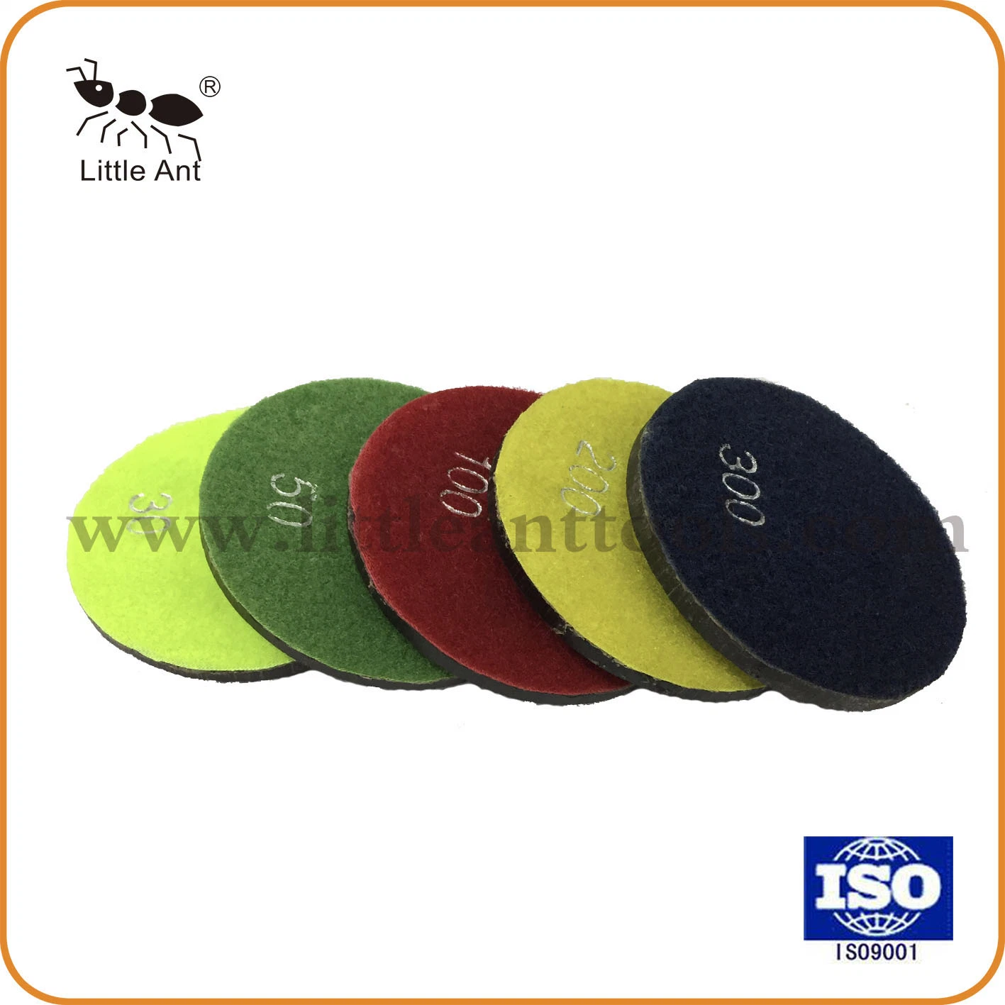 Metal with Resin 5 Point Polishing Pad, Diamond Abrasive Tool for Floor, Concrete.