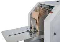 Remarkable and Certified Lsb-450 with Multicolor Printing Lst41100 Large Sized Roll Fed Square Bottom Paper Bag Making Machine From China with Die Cut Handles.