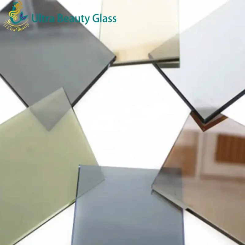 3mm-12mm Tinted Float Glass with Green Blue Grey Bronze Colors Optional