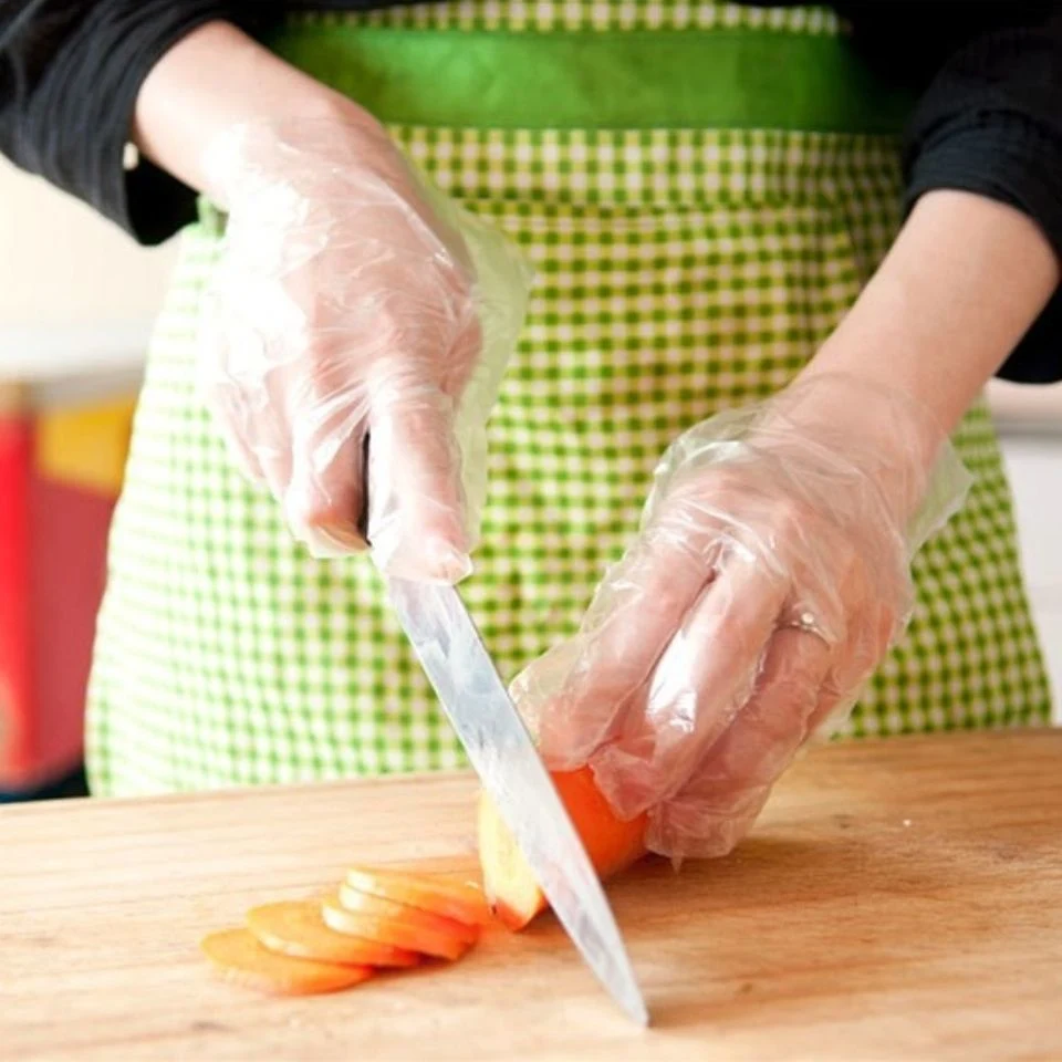 Food Preparation Plastic Gloves Wholesale/Supplier PE Disposable Gloves Dishwashing Glove