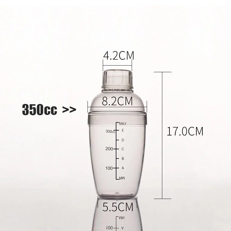 1000ml Big Capacity Plastic Cocktail Shaker with Customized Logo Printed