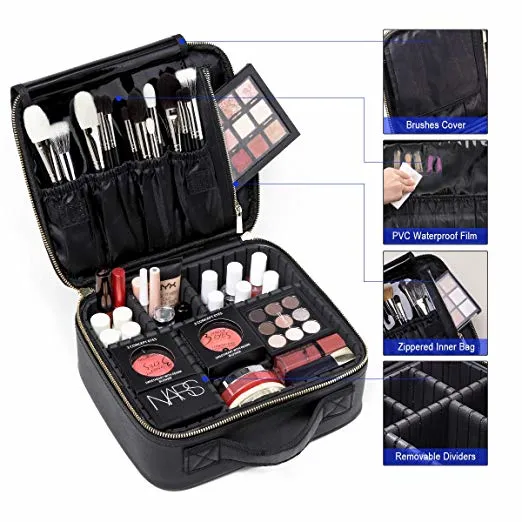 Factory Customized Makeup Case Big Volume Travel Portable Eye Shadow Storage Case