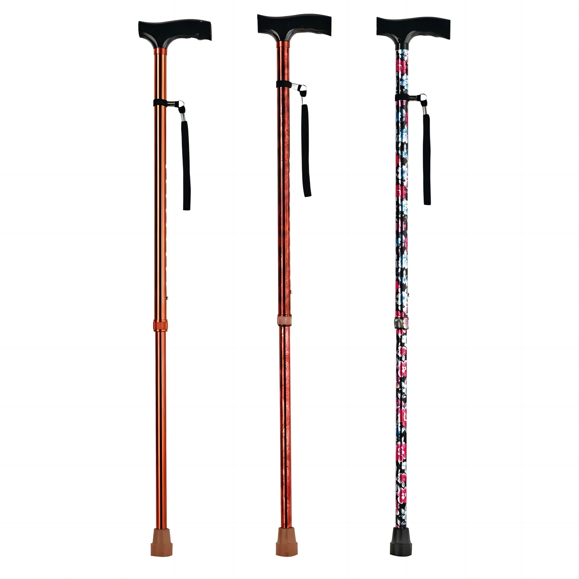Adjustable Folding Walking Cane Walking Stick for Men & Women Aluminum Crutch