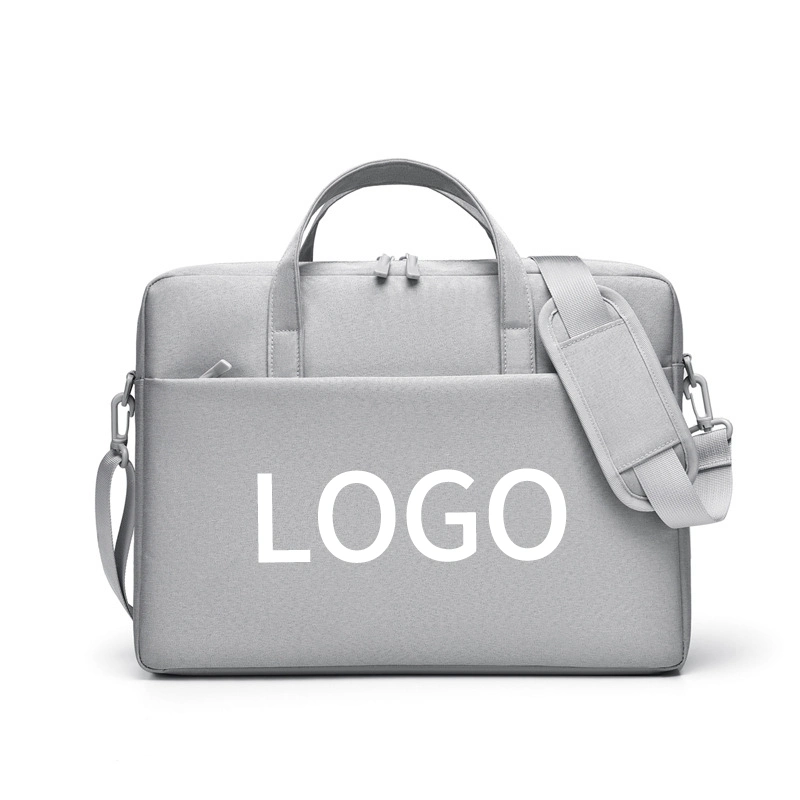 Portable Waterproof Fabric Computer Case Handbag Customized Logo Notebook Bag