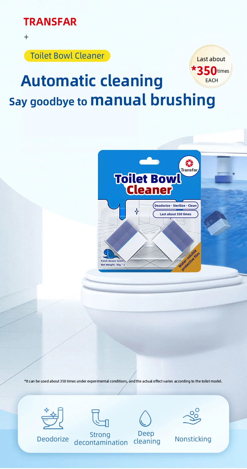 Detergent Toilet Bowl Flush Tablets Cleaner Bathroom Tank Blocks