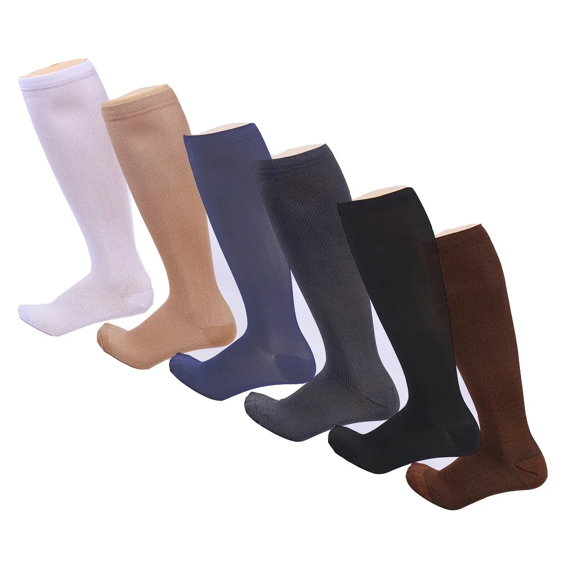 China Men Women Cotton Compression Sock Stocking Knee Long Plain Sock High Ankle Crew Tube Sport Football Socks