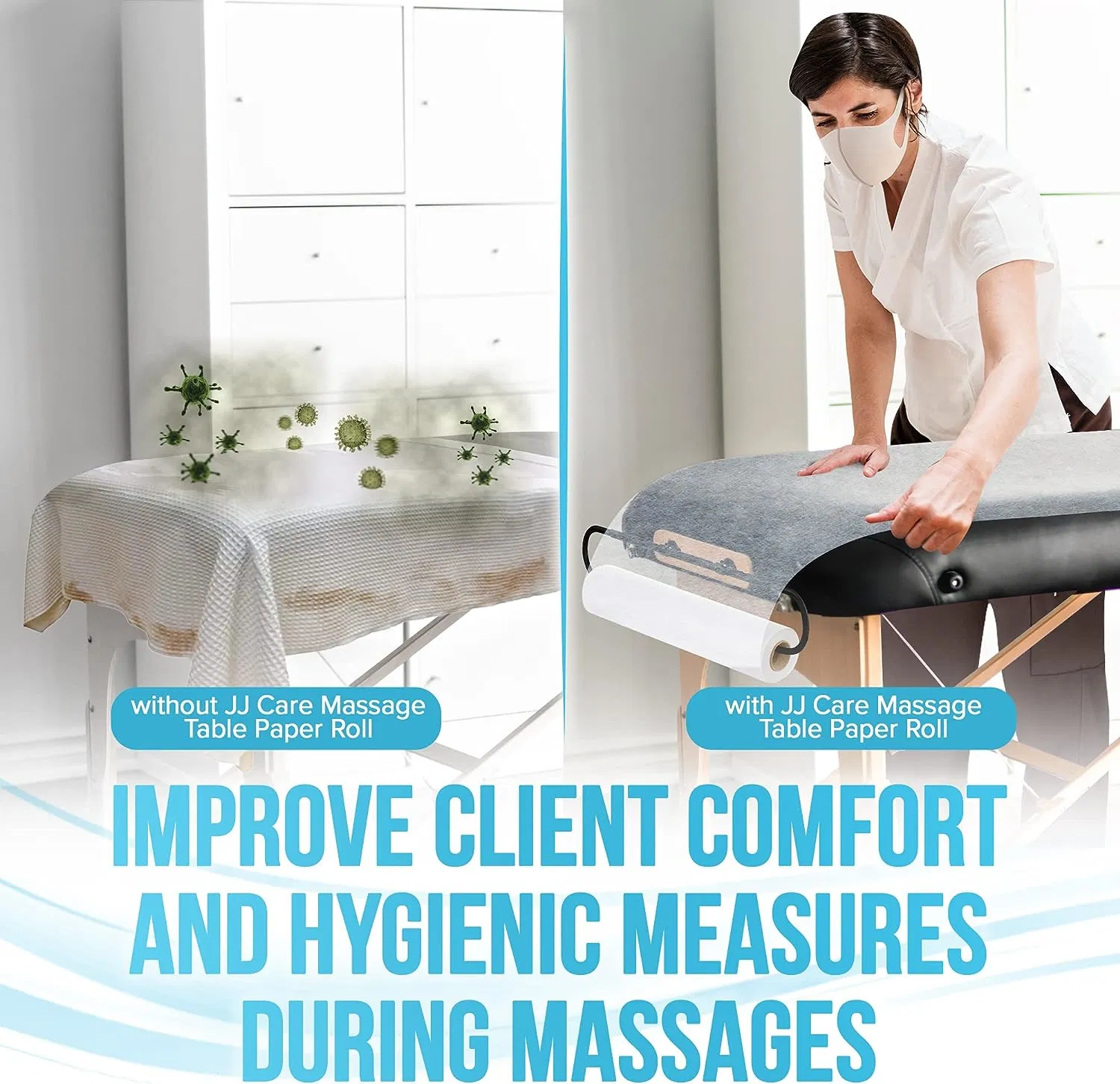 Disposable Non-Woven Perforated Extra-Thick Bed & Table Roll Used for Massage, Hospital, Chiropractor