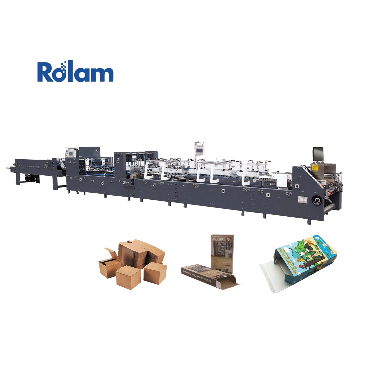 Rolam 1100as 3 Points Crash Lock Bottom Pre-Folding Folder Gluer Machine