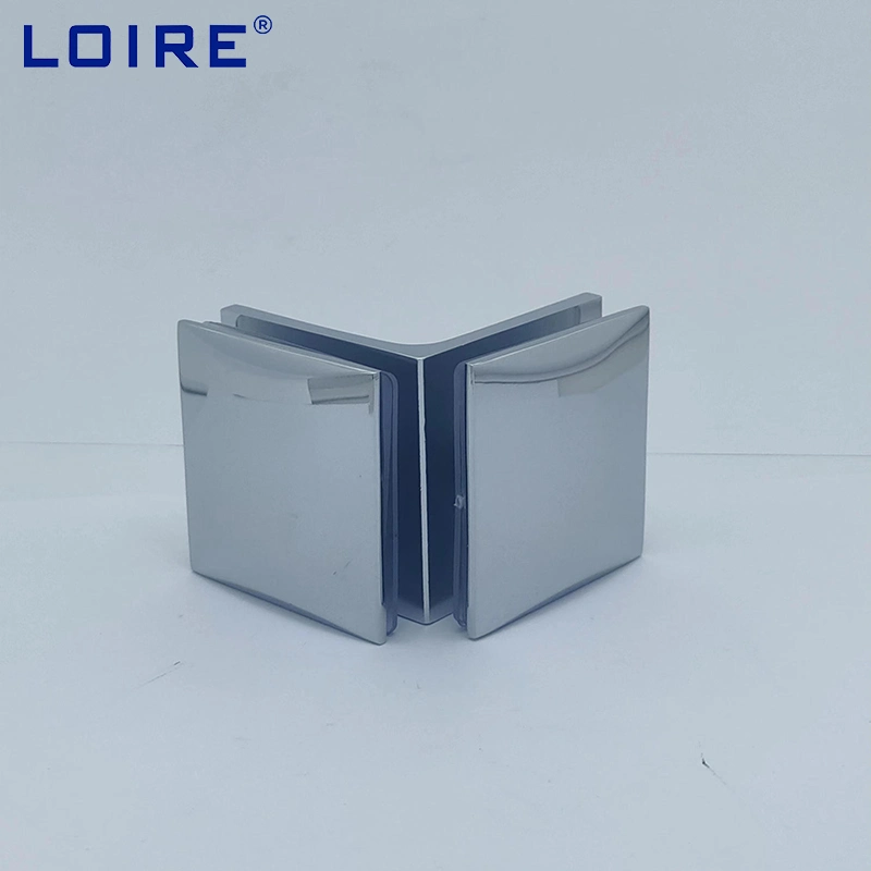 Loire Door 90 135 180 Degree Glass-to-Glass Solid Brass Glass Connectors Hinges Hardware Accessories with Factory Price