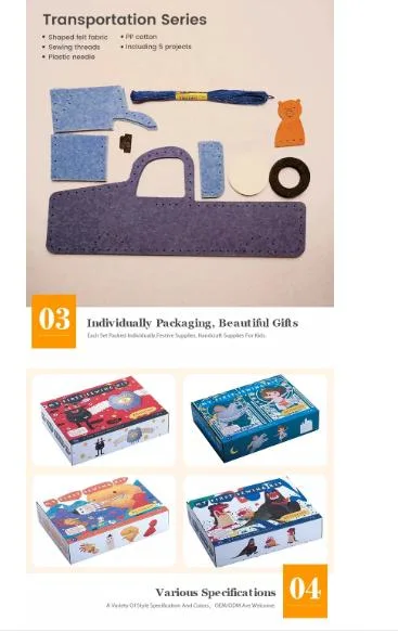 DIY швейных Craft комплекты считает комплект серии автомобиля игрушки для детей
