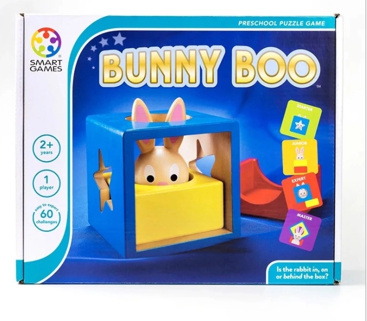 Bunny Boo Hide-and-Seek Board Game Wooden Toy for Children