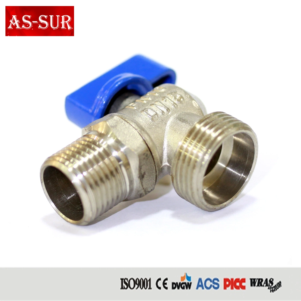 Chromed Brass Stop Angle Valve with Iron Pipe Inlet A1204