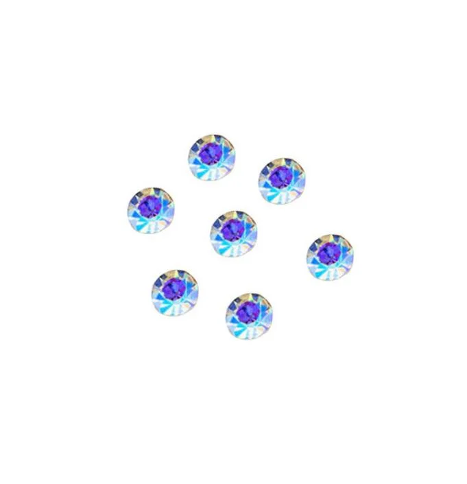 DIY Glass Colored Crystal Diamond Round Sharp Bottom Rhinestone Th8037