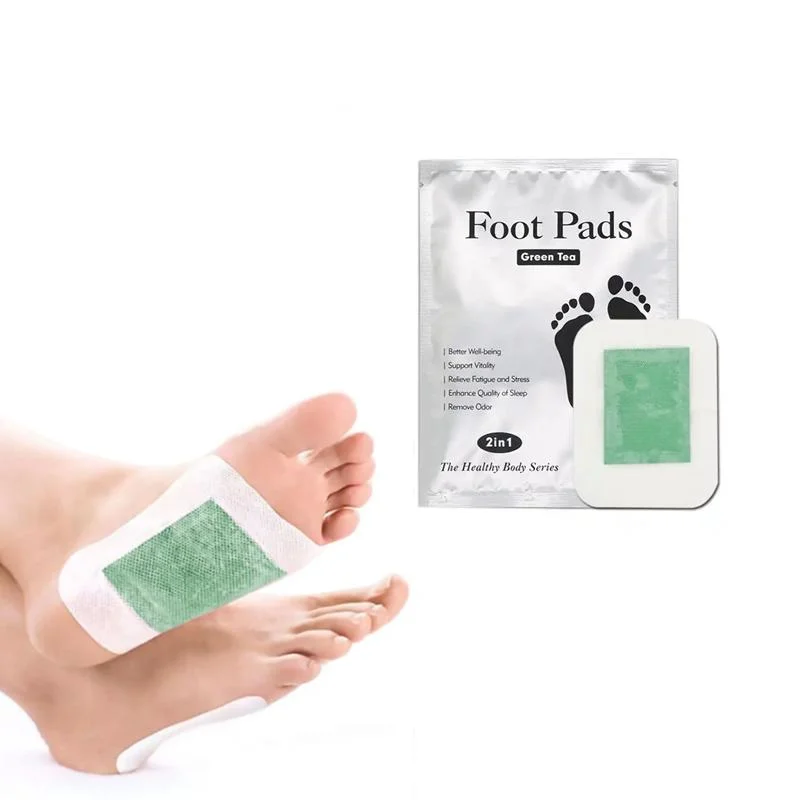 Hot produit gratuit échantillon de vinaigre de bambou Detox pieds patches bambou Étiquette de pied de détox de vinaigre