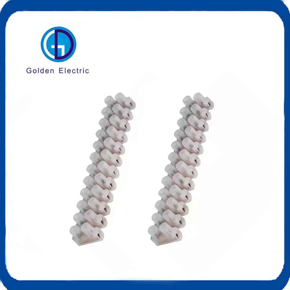 12way X3 Series U Type 10A Electrical Terminal Connector Strip 12p Terminal Block with PE Material