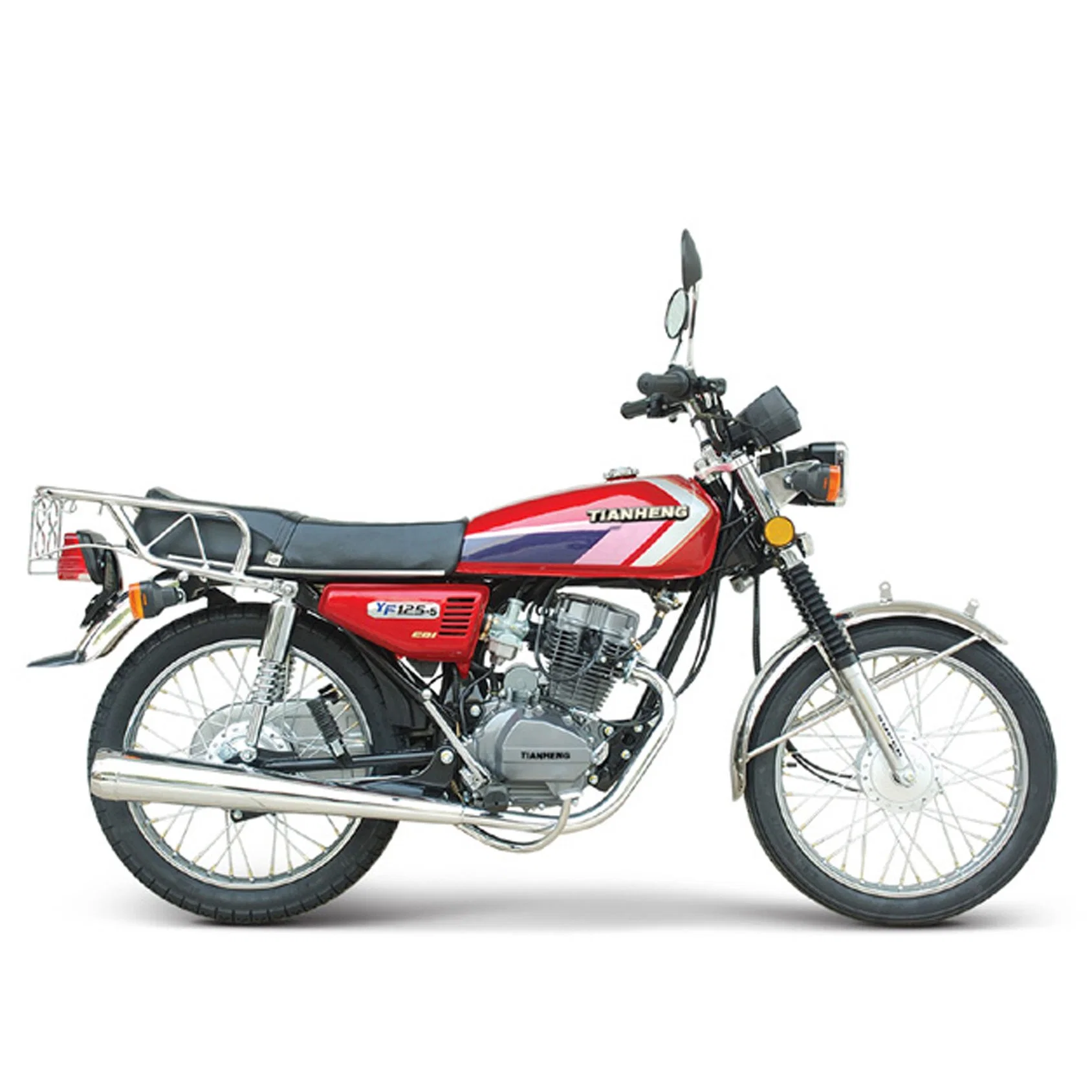 HoYيون 125cc زامبيا Cg125 موتوسيكل/دراجة بخارية/سكوتر/دراجة بخارية كهربائية مع كاتم كروم