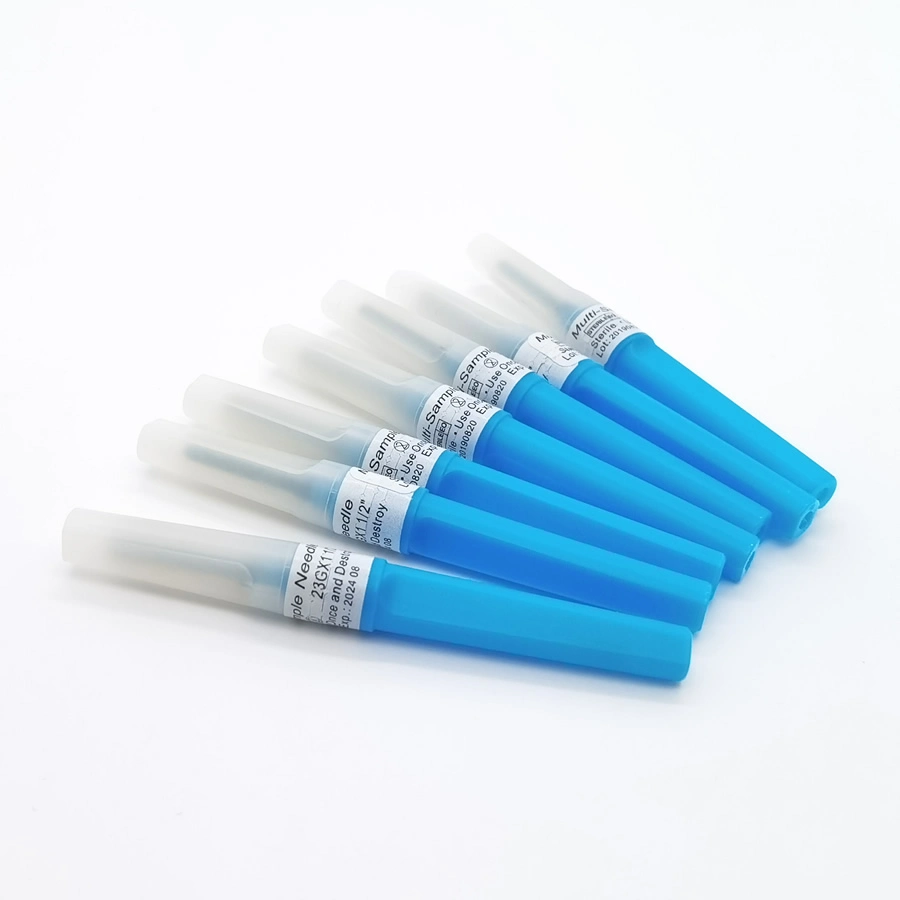Disposable Medical Multi-Sample Needle Blue 23G for Blood Collection Tube
