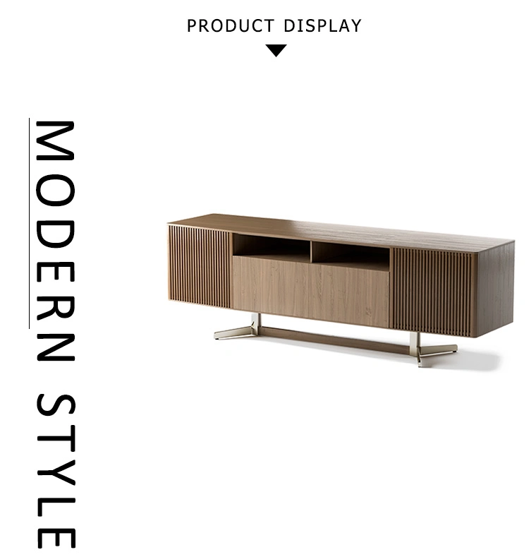 Wholesale/Supplier Customized Modern Style Stainless Steel Base MDF TV Cabinet Furniture