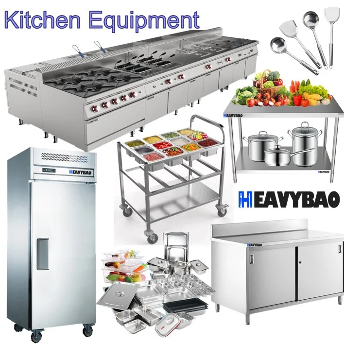 Sample Customization Heavybao Fast Food Project Design Stainless Steel Catering Equipment