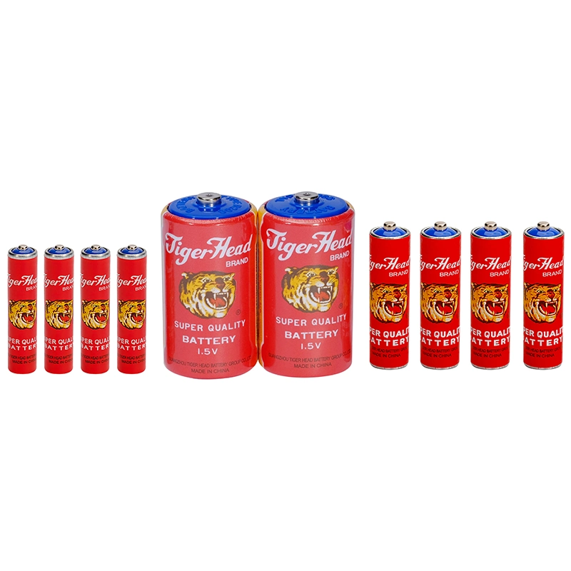 Tiger Head 1.5V R20s Um1 Carbon Zinc Battery Paper Jacket